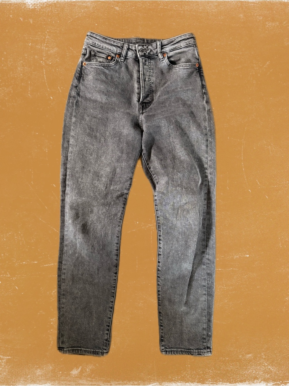 &DENIM Gray Wash Stretch Jeans